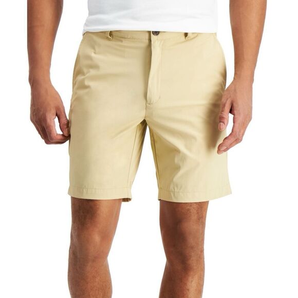 Alfani Men's Tech Shorts, Created for Macy's - Pale Khaki Size 40 - Picture 1 of 3